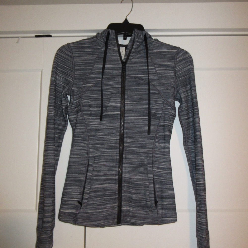 Lululemon Athletica Black and Gray Zip-Up Hoodie